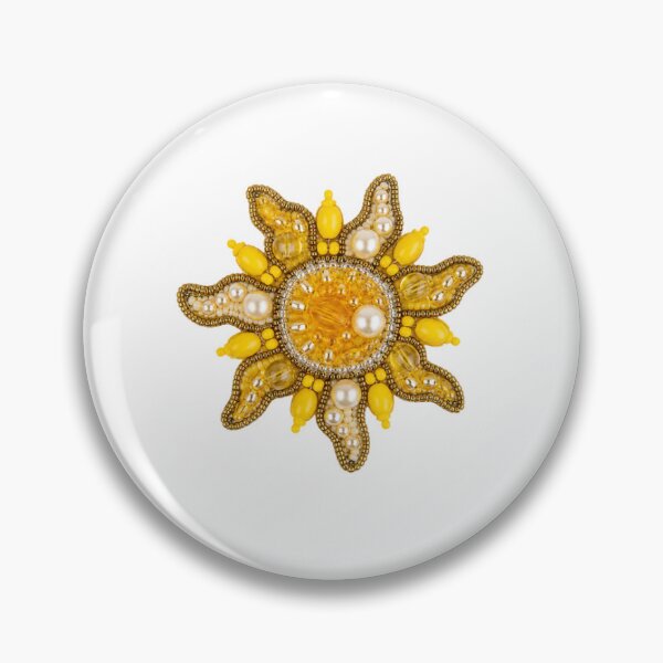 Item preview, Bead Embroidered Sun designed and sold by Buckeye Collective.