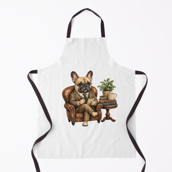 Item preview, French Bulldog Therapist: Funny Dog Profession Watercolor Gift designed and sold by TheAngelHeart.