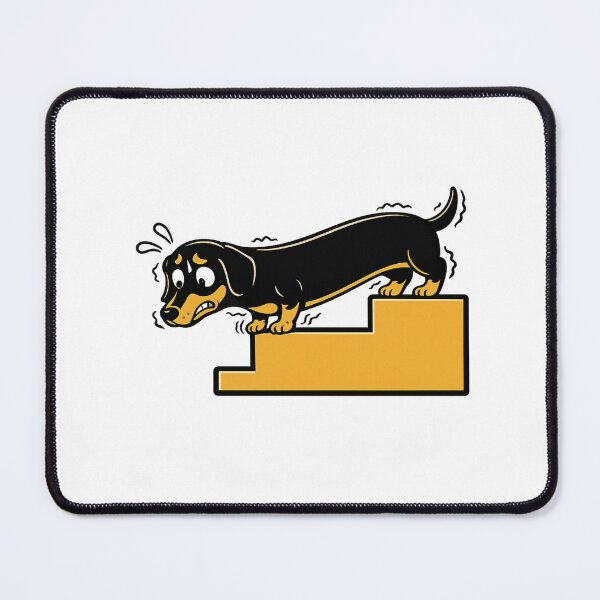 Item preview, Funny Dachshund Scared of Stairs : Wiener Dog Owner Gift designed and sold by TheAngelHeart.