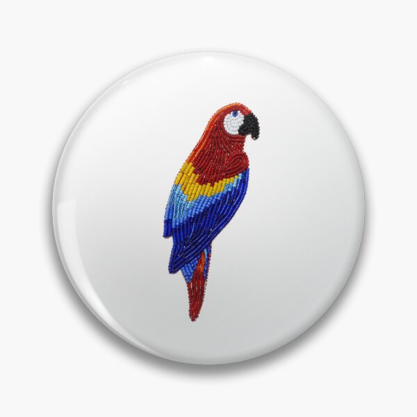 Item preview, Bead Embroidered Parrot designed and sold by Buckeye Collective.