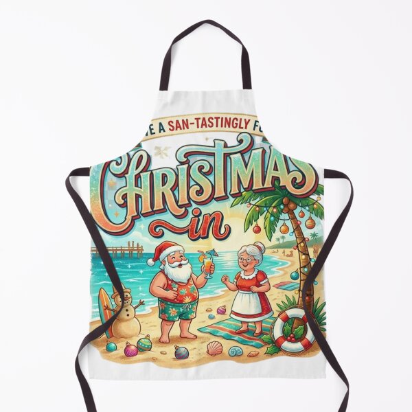 Item preview, Tropical Christmas in July Beach Santa and Mrs. Claus Sticker Pack designed and sold by Wear Sculpt.