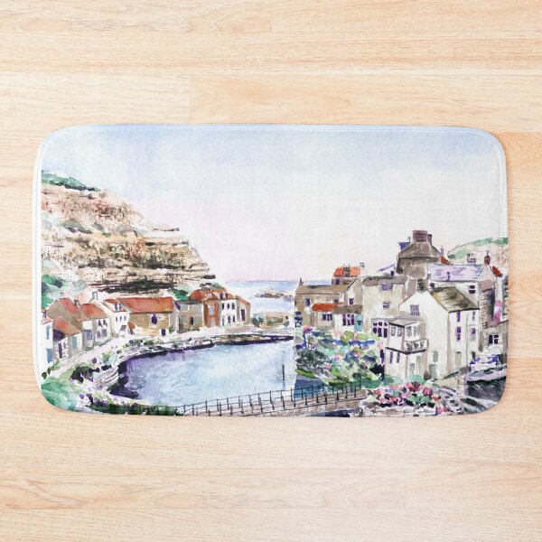 Item preview, Sandsend Staithes Yorkshire watercolour painting  designed and sold by ColorandColor.