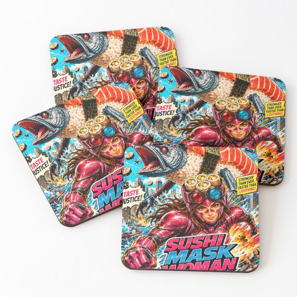 Item preview, Sushi Mask Woman The Movie: Stop the Salmon Monster designed and sold by Japan Cyberpunk Universe & Surreal Characters.