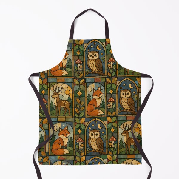 Item preview, Forest Creatures Stained Glass Pattern designed and sold by Dresut.