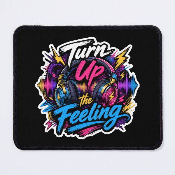 Item preview, Turn Up the Feeling Neon Headphones Music designed and sold by Sketchlegacy.