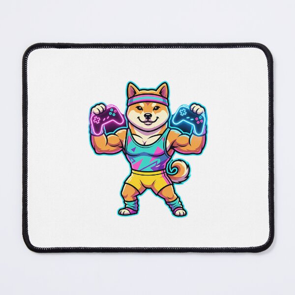 Item preview, Gym Gamer Shiba Inu Retro Dog designed and sold by Sabsll.