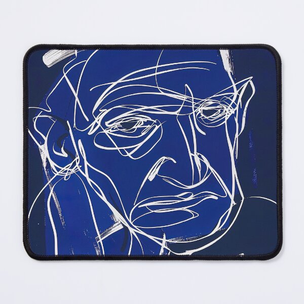 Item preview, C.V. Raman - Blue Abstract Art designed and sold by shadow-bloom.