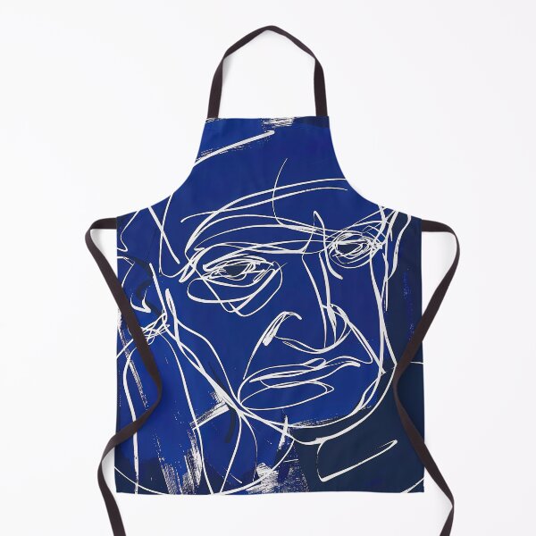 Item preview, C.V. Raman - Blue Abstract Art designed and sold by shadow-bloom.