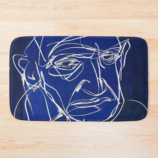 Item preview, C.V. Raman - Blue Abstract Art designed and sold by shadow-bloom.