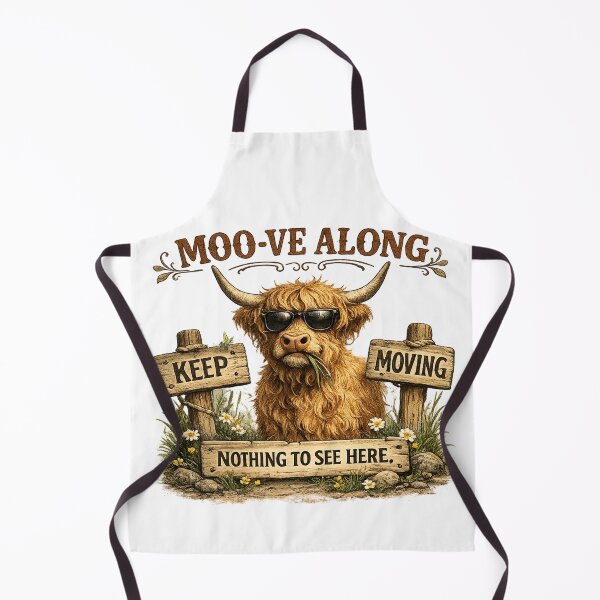 Item preview, Moove Along Highland Cow designed and sold by HippyRikky.