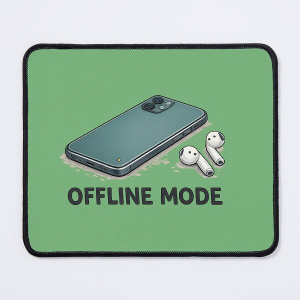 Item preview, Offline Mode – Modern Digital Detox Illustration designed and sold by RosalesArts.
