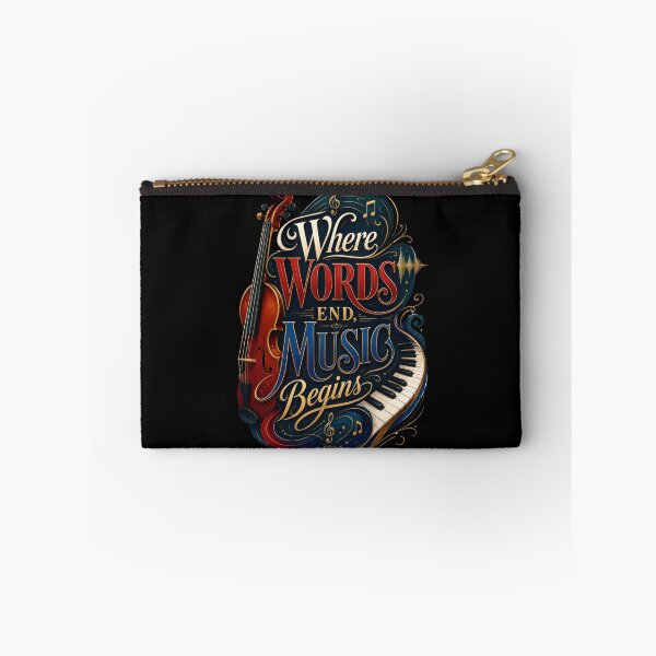 Item preview, Where Words End Music Begins Violin and Piano Art Design designed and sold by Sketchlegacy.