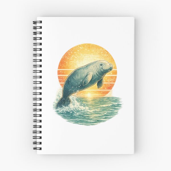 Item preview, Manatee at sunset in turquoise waters Gentle Giant Manatee Paradise designed and sold by piketo.