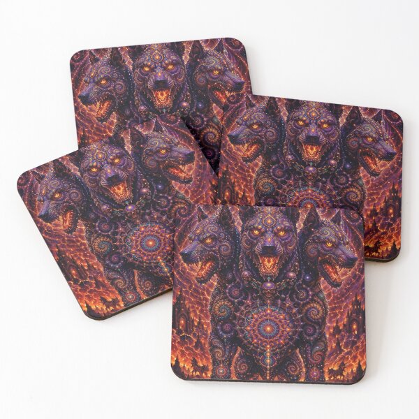 Item preview, Fractal Mandala Cerberus designed and sold by hyperbeast store.