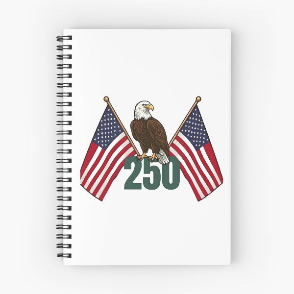 Item preview, Bald Eagle 250 Years American Flags 1776-2026 designed and sold by laughingshirts.