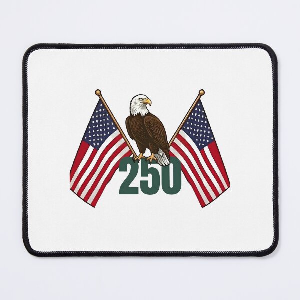 Item preview, Bald Eagle 250 Years American Flags 1776-2026 designed and sold by laughingshirts.