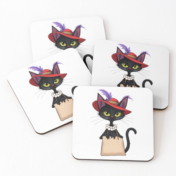 Item preview, Fashionable Black Cat Shopping designed and sold by Pioneer Spirit Market.