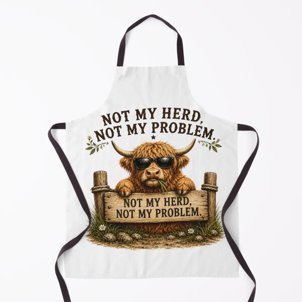 Item preview, Not My Herd Not My Problem designed and sold by HippyRikky.
