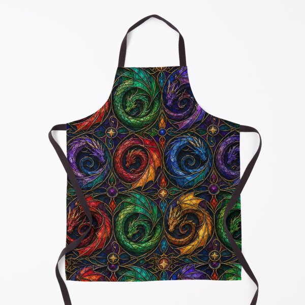 Item preview, Dragon Spiral Stained Glass Fantasy Pattern designed and sold by Dresut.