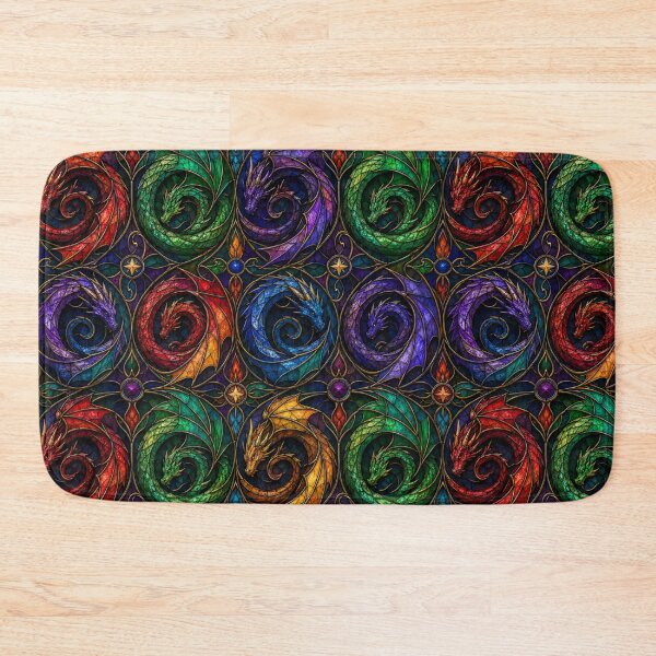 Item preview, Dragon Spiral Stained Glass Fantasy Pattern designed and sold by Dresut.