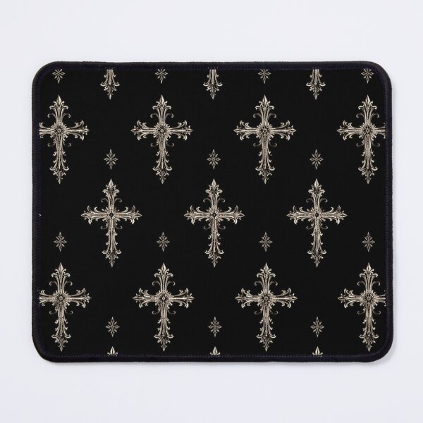 Item preview, Midnight Filigree: Antique Silver Gothic Cross Pattern designed and sold by cabuks.