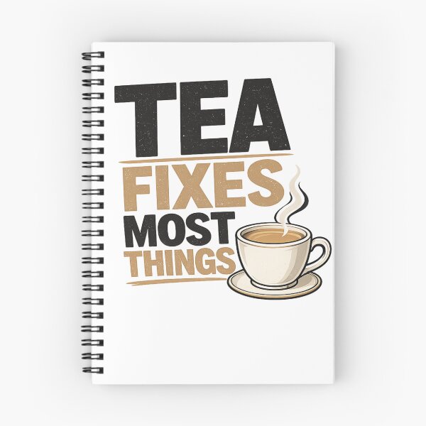 Item preview, Tea Fixes Most Things | Funny British Tea Lover Typography T-Shirt designed and sold by YoSum.