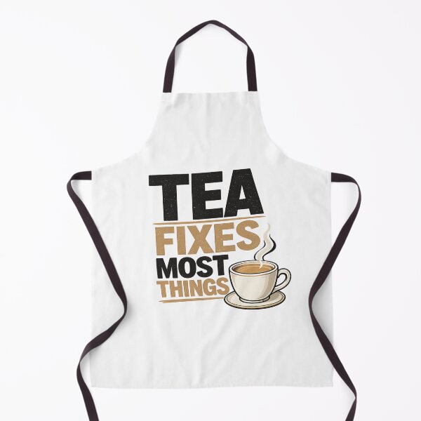 Item preview, Tea Fixes Most Things | Funny British Tea Lover Typography T-Shirt designed and sold by YoSum.