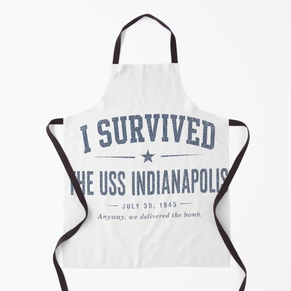 Item preview, I Survived the USS Indianapolis – Light Vintage Shark Movie Inspired Shirt designed and sold by DiamondSkyShirt.