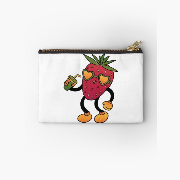 Item preview, Cool Groovy Strawberry with Heart Sunglasses and Drink designed and sold by debbiebento.