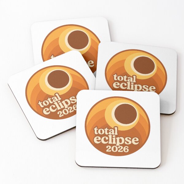 Item preview, Total Solar Eclipse August 12 2026 Retro Circle Badge designed and sold by Print Loft.