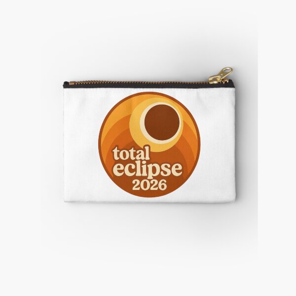 Item preview, Total Solar Eclipse August 12 2026 Retro Circle Badge designed and sold by Print Loft.