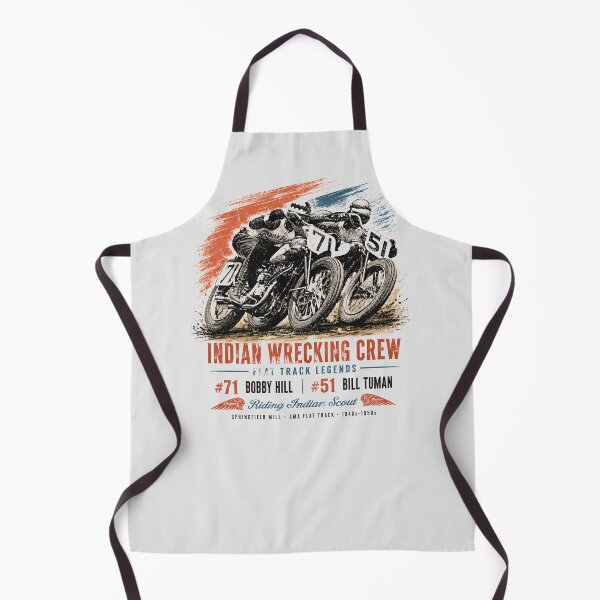 Item preview, Indian Wrecking Crew – Vintage Flat Track Racing Legends | Bobby Hill & Bill Tuman designed and sold by EdGraphy.
