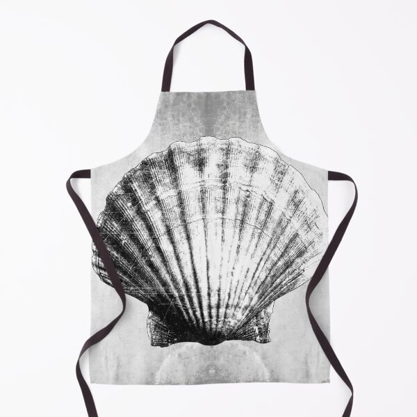 Item preview, Lions Paw Scallop Shell Dark Natural History Marine Art designed and sold by Ghoul Enterprises.