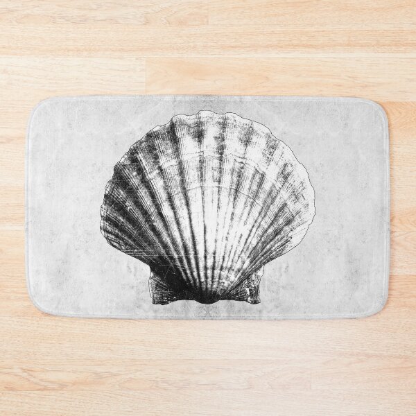 Item preview, Lions Paw Scallop Shell Dark Natural History Marine Art designed and sold by Ghoul Enterprises.