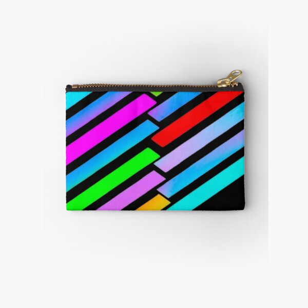 Item preview, Abstract Neon Rainbow Geometric Stripe Pattern designed and sold by Nexus Space.