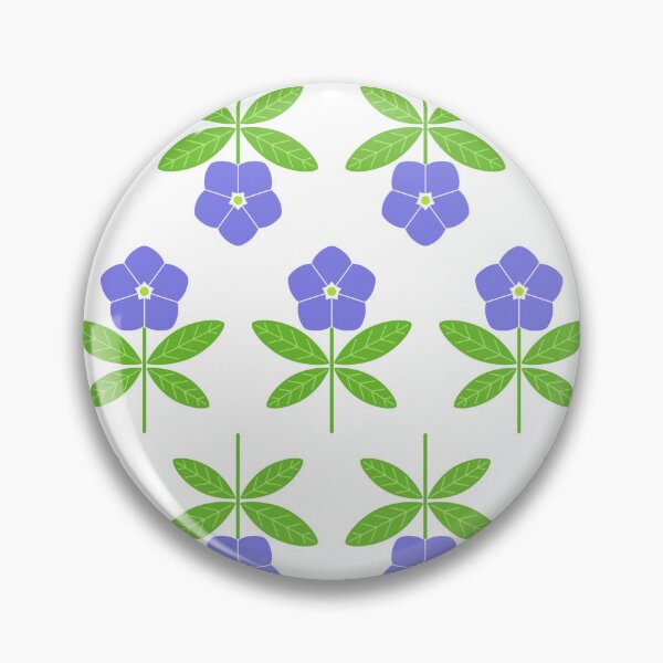 Item preview, February 24th Birth Flower Periwinkle Pattern designed and sold by birthflower.