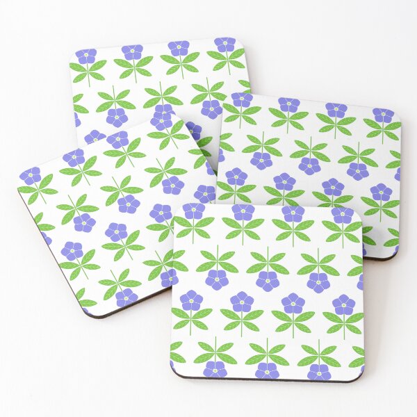 Item preview, February 24th Birth Flower Periwinkle Pattern designed and sold by birthflower.