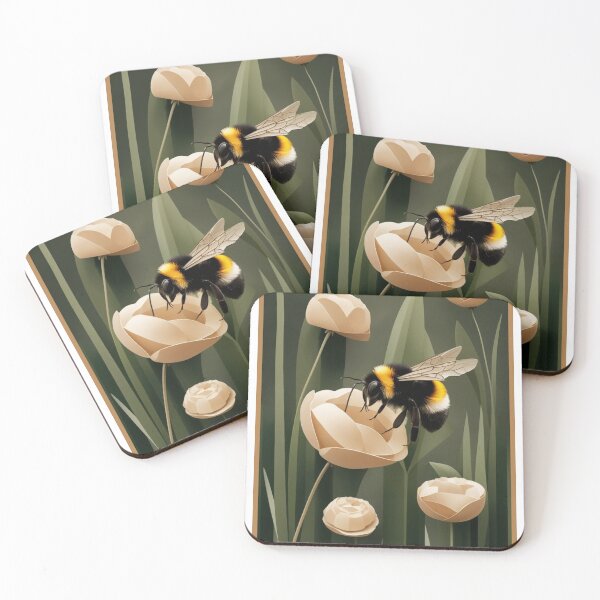 Item preview, Bee on Paper Flower designed and sold by RWCarpenter.