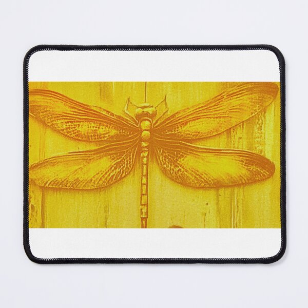 Item preview, YELLOW DRAGONFLY designed and sold by ROSENDE ART HOUSE.