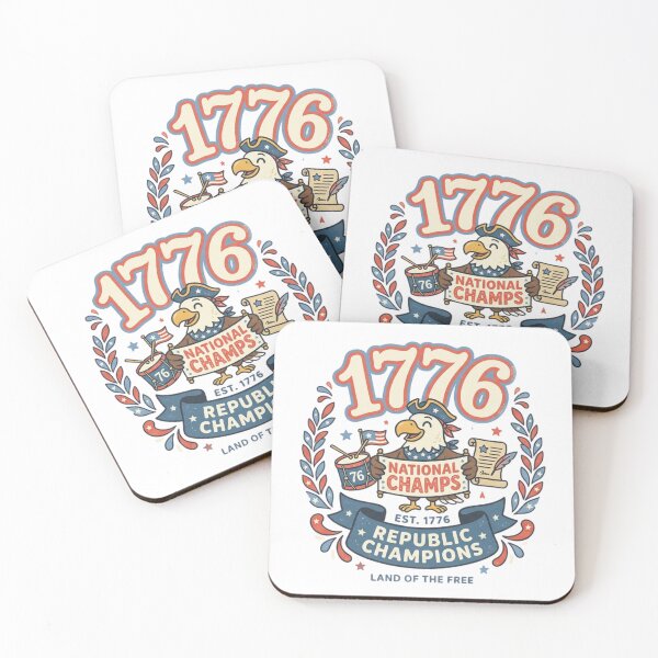 Item preview, 1776 National Champs Vintage Patriotic Eagle Cartoon designed and sold by Wear Sculpt.
