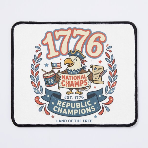 Item preview, 1776 National Champs Vintage Patriotic Eagle Cartoon designed and sold by Wear Sculpt.