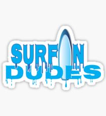 Surfin Dudes Akaw Sticker
