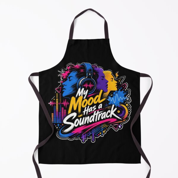 Item preview, My Mood Has a Soundtrack Neon Music Sticker designed and sold by Sketchlegacy.