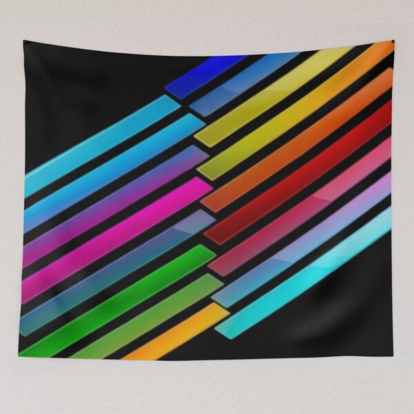 Item preview, Neon Streetwear Abstract Geometric Line Spectrum designed and sold by Nexus Space.