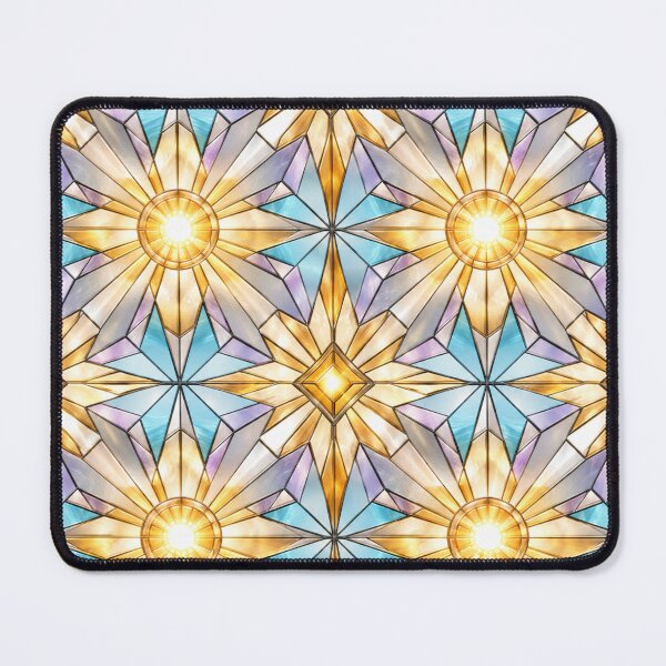 Item preview, Radiant Golden Stained Glass Sunburst designed and sold by Dresut.