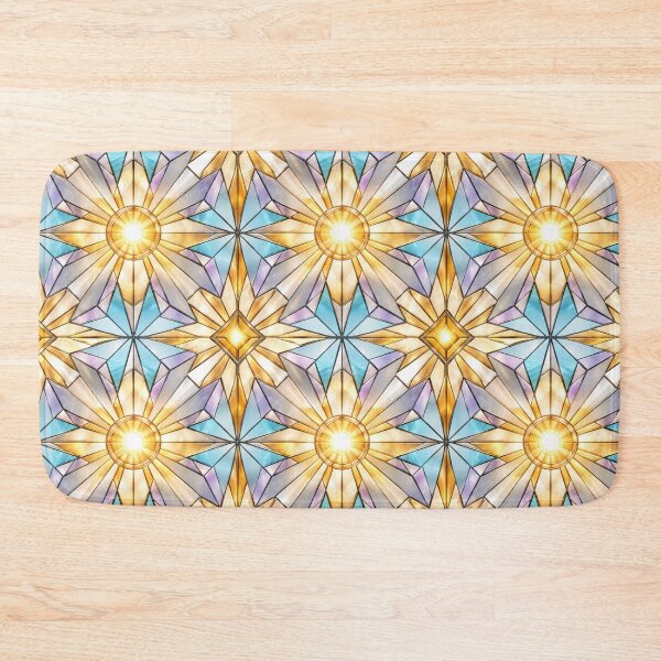 Item preview, Radiant Golden Stained Glass Sunburst designed and sold by Dresut.