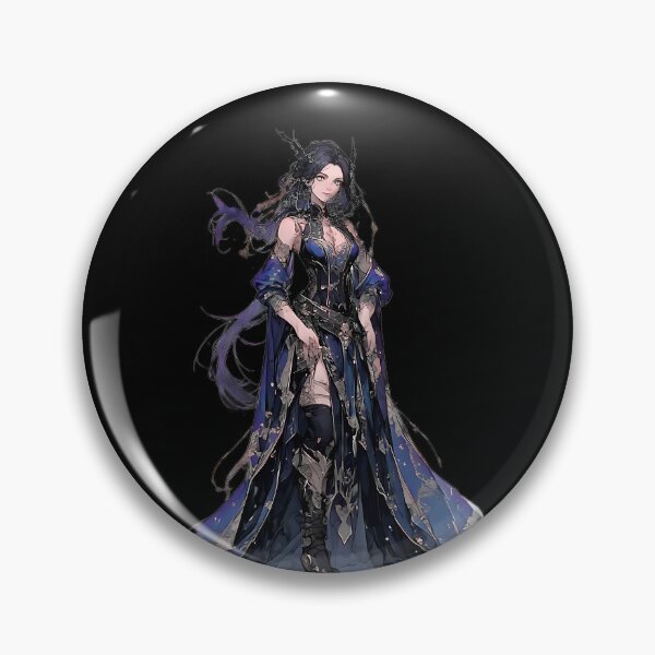 Item preview, Dark Fantasy Warrior Princess Blue Elegant Anime designed and sold by UrbanPrts.