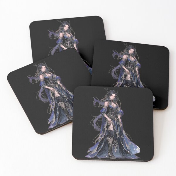 Item preview, Dark Fantasy Warrior Princess Blue Elegant Anime designed and sold by UrbanPrts.