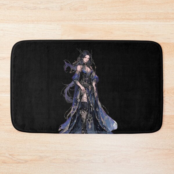 Item preview, Dark Fantasy Warrior Princess Blue Elegant Anime designed and sold by UrbanPrts.