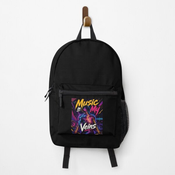 Item preview, Music In My Veins Neon Sound Energy Poster designed and sold by Sketchlegacy.